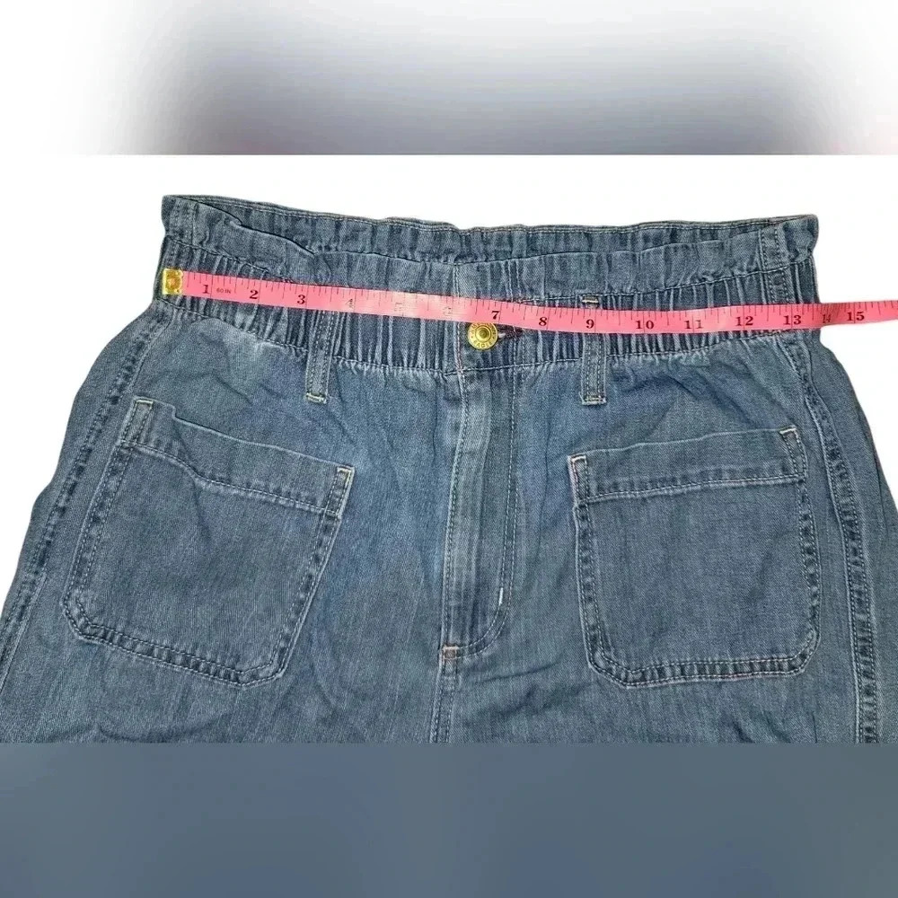 American Eagle Highest Rise Mom Blue Pants Size 8 - Picture 4 of 7